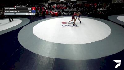 95 lbs Cali Gilliard, KCWA - Kern County Wrestling Association vs Aaliyah Kemplin, SJWA - San Joaquin Wrestling Association