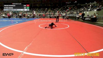 43 lbs Consi Of 8 #2 - Finlee Bowman, Team Tulsa Wrestling Club vs Kyrie Ewing, Nashville Catholic Wrestling
