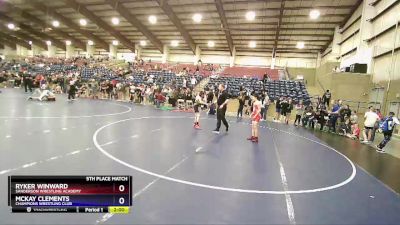 87 lbs 5th Place Match - Ryker Winward, Sanderson Wrestling Academy vs McKay Clements, Champions Wrestling Club