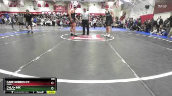 285 lbs Champ. Round 2 - Gabe Rodriguez, Chico vs Dylan Nix, Hillsdale