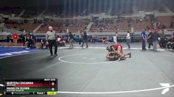 D2-165 lbs Semifinal - Quetzali Zacarias, Agua Fria vs Madelyn Oliver, Benjamin Franklin