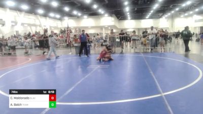 74 lbs Consolation - Coy Maldonado, Black Cat Wrestling vs Alexander Balch, Team Balch
