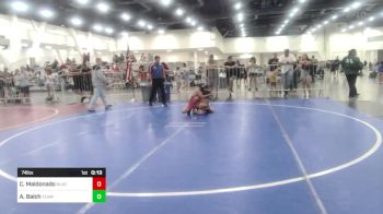 74 lbs Consolation - Coy Maldonado, Black Cat Wrestling vs Alexander Balch, Team Balch