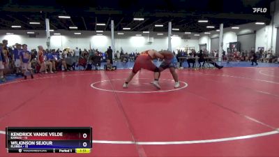 250 lbs Placement Matches (8 Team) - Kendrick Vande Velde, Kansas vs Wilkinson Sejour, Florida