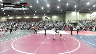 42 lbs Semifinal - Lincoln Cokinos, Mattime vs Colt Johnson, Greenwave Youth WC