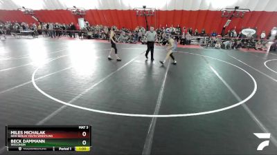102 lbs Cons. Round 3 - Miles Michalak, New Berlin Youth Wrestling vs Beck Dammann, Wisconsin