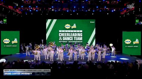 Grand Canyon University [2026 Open Spirit Program - Game Day Live Semis] 2026 UCA & UDA College Cheerleading and Dance Team National Championship