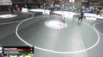 144 lbs Cons. Round 3 - Ethan Brockway, Ukiah High School Wrestling vs Jose Gutierrez, Livingston High School Wrestling