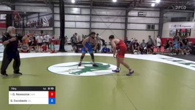 79 kg Consi Of 32 #1 - Dylan Newsome, Cavalier Wrestling Club vs Guillermo Escobedo, Cal State University Bakersfield