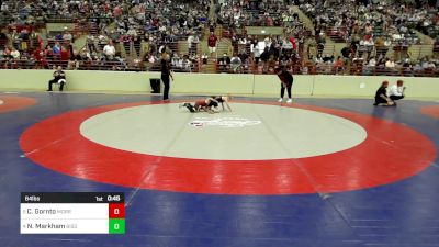 64 lbs Quarterfinal - Colton Gornto, Morris Fitness Wrestling Club vs Nathaniel Markham, Bison Takedown Wrestling Club