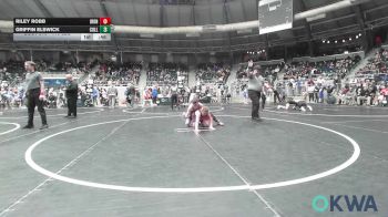 110 lbs Round Of 16 - Riley Robb, IRONMEN Wrestling Club vs Griffin Elswick, Collinsville Cardinal Youth Wrestling
