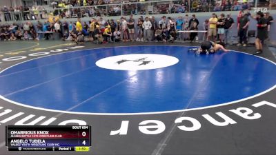 175 lbs Cons. Round 2 - Angelo Tudela, Valdez Youth Wrestling Club Inc. vs Omarrious Knox, Alaska Battle Cats Wrestling Club