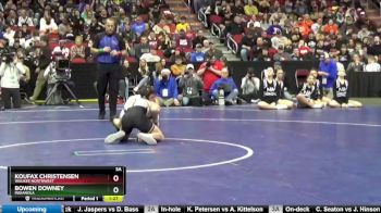 3A-120 lbs 1st Place Match - Koufax Christensen, Waukee Northwest vs Bowen Downey, Indianola