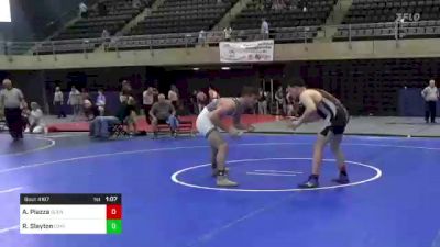 190 lbs 3rd Place - Angelo Piazza, Glen Rock, NJ vs Ryder Slayton, Canisteo, NY