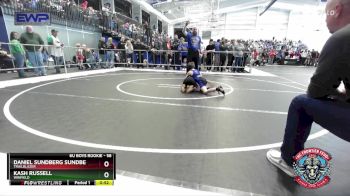 58 lbs Semifinal - Daniel Sundberg Sundberg, Trailblazer vs Kash Russell, Winfield