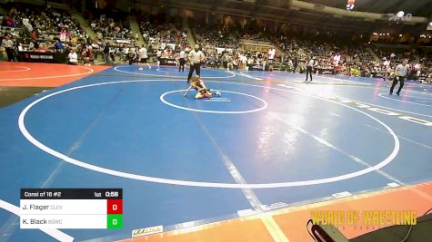 46 lbs Consi Of 16 #2 - Jasper Flager, Cleveland Take Down Club vs Kyler Black, Big Game WC