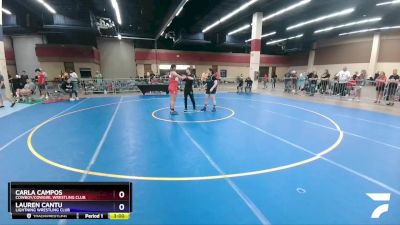 200 lbs Round 2 - Carla Campos, Cowboy/Cowgirl Wrestling Club vs Lauren Cantu, Lightning Wrestling Club