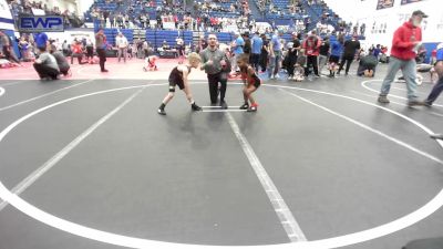 52 lbs Round Of 16 - KaReem Von Quenaudon-Sevier, Standfast vs Canyon Jones, Tecumseh Youth Wrestling