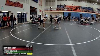 144 lbs Cons. Round 3 - Kaiden Bowling, St. Mary`s Ryken vs Brandon Yoon, Gilman School