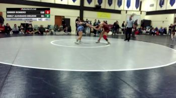 140lbs Cons. Round 2 - Ember Romero, Kamiakin (Girls) vs Emily Alvarado-Deleon, Hillsboro (Girls)