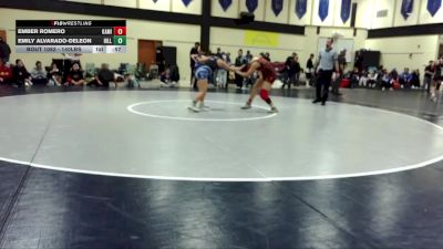 140lbs Cons. Round 2 - Ember Romero, Kamiakin (Girls) vs Emily Alvarado-Deleon, Hillsboro (Girls)