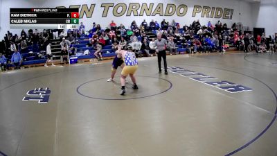 215 lbs Quarterfinal - Caleb Niklas, Canon McMillon vs Kam Dietrick, Plum