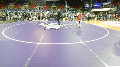 106 lbs Cons 64 #2 - Carter Harris, OK vs Aidan McClure, IL