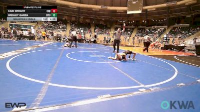 58 lbs Quarterfinal - Caid Wright, Caney Valley Wrestling vs Wesley Garza, Sperry Wrestling Club