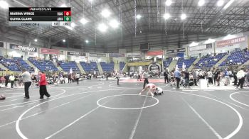 109 lbs Consi Of 4 - Marina Wince, Black Fox Wrestling Academy vs Olivia Clark, Arvada West