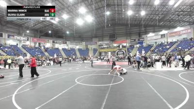109 lbs Consi Of 4 - Marina Wince, Black Fox Wrestling Academy vs Olivia Clark, Arvada West