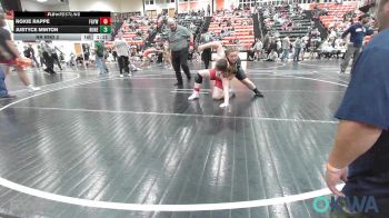 150-157 lbs Rr Rnd 2 - Roxie Rappe, Fort Gibson Youth Wrestling vs Justyce Minton, Runestone