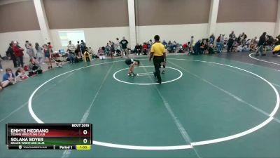 55-62 lbs Round 2 - Solana Boyer, Keller Wrestling Club vs Emmye Medrano, Texans Wrestling Club