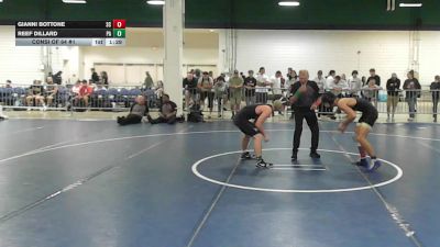 132 lbs Consi Of 64 #1 - Gianni Bottone, SC vs Reef Dillard, PA