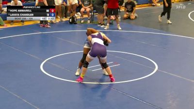 126 lbs Round 3 - LaVaya Chandler, Lockport High School vs Hope Ammarell, Monarch And New York