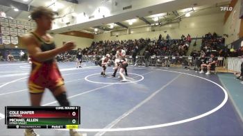 157 lbs Cons. Round 3 - Cole Shafer, Glendora vs Michael Allen, Citrus Valley