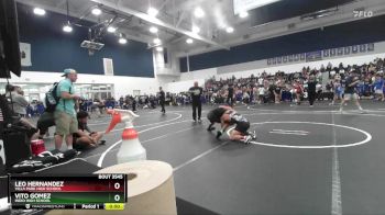 120 lbs Cons. Round 4 - Vito Gomez, Indio High School vs Leo Hernandez, Villa Park High School