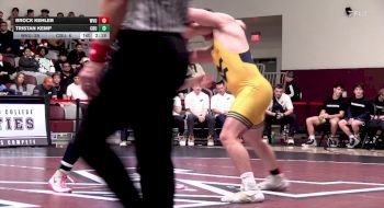 285 lbs Tristan Kemp, California Baptist vs Brock Kehler, West Virginia