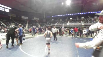 98 lbs Quarterfinal - Hayden Harshman, North Big Horn Rams vs Joshua Haddix, Thermopolis WC