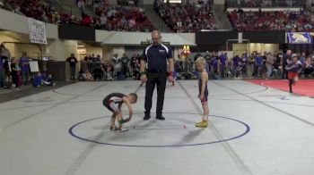 49 lbs Champ. Round 1 - Eli Tebay, Headwaters Wrestling Academy vs Tristan Cottrell, Project Wrestling