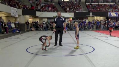 49 lbs Champ. Round 1 - Eli Tebay, Headwaters Wrestling Academy vs Tristan Cottrell, Project Wrestling