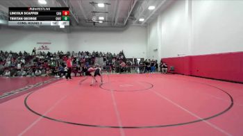 132 lbs Cons. Round 3 - Tristan George, Chatfield vs Lincoln Scaffidi, Castle View