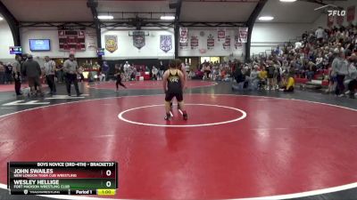 Round 1 - John Swailes, New London Tiger Cub Wrestling vs Wesley Hellige, Fort Madison Wrestling Club