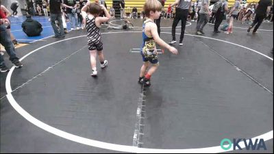60 lbs Consi Of 4 - Caleb Hall, Newkirk Takedown Club vs Shaeffer Holt, Weatherford Youth Wrestling