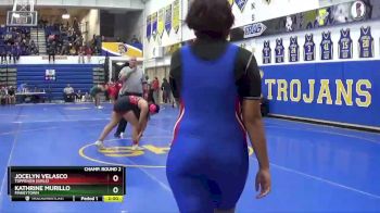 170 lbs Champ. Round 2 - Kathrine Murillo, FINNEYTOWN vs Jocelyn Velasco, Toppenish (Girls)