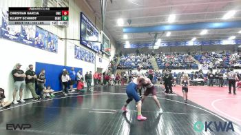 130 lbs Quarterfinal - Christian Garcia, Eufaula Ironheads Wrestling Club vs Elliott Schmidt, Broken Arrow Wrestling Club