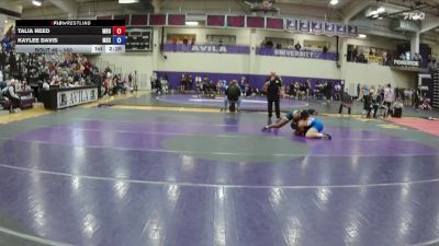 160 lbs Champ. Round 2 - Kaylee Davis, Murray State vs Talia Reed, Missouri Baptist University