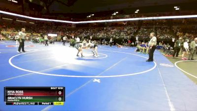 110 Class 1 lbs Champ. Round 1 - Nyia Ross, STEAM Academy vs Graclyn Hursh, Marshfield