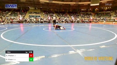 73 lbs Round Of 16 - Savannah Phelan, Lake Gibson vs Sadie Elson, Summit Wrestling Academy