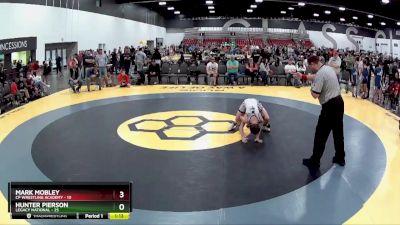 95 lbs Quarterfinals (8 Team) - Hunter Pierson, Legacy National vs Mark Mobley, CP Wrestling Academy