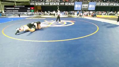 Girls 3A 190 lbs Champ. Round 1 - AnnieJane Kaho, Lincoln (Tacoma) (Girls) vs Lanaya Harris, Marysville Getchell (Girls)